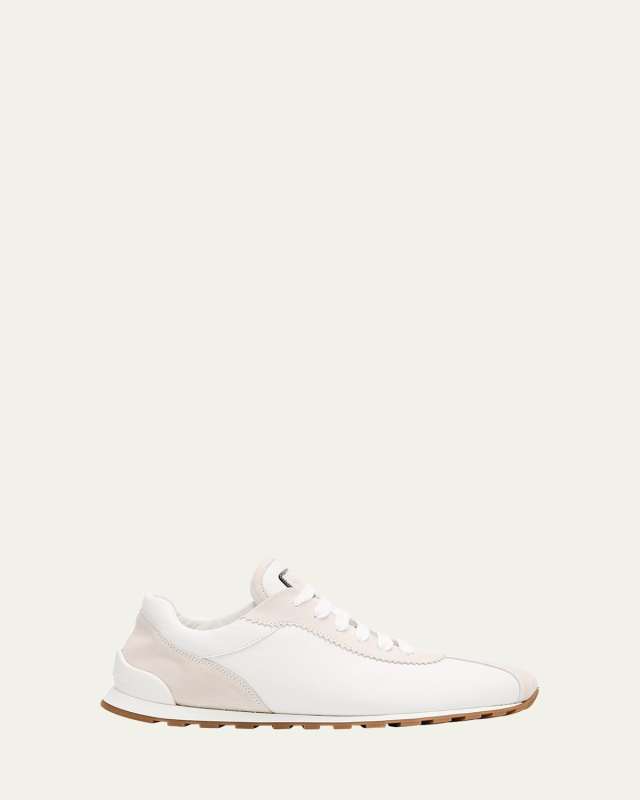 Low-Top Leather Sneakers